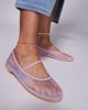 Public Desire Public Desire Twiggie ballet flat in mesh lilac-Yellow - 4