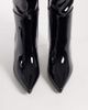 Public Desire Public Desire Venezuela stiletto heel knee boots in black patent - 2