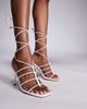Public Desire Public Desire Verona strappy heeled sandals in white - 1