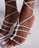 Public Desire Public Desire Verona strappy heeled sandals in white - 4