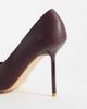 Public Desire Public Desire Wintour square toe heeled pumps in burgundy-RED - 2