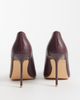 Public Desire Public Desire Wintour square toe heeled pumps in burgundy-RED - 4