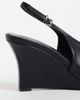 Public Desire Public Desire Yolanda wedge slingback heeled shoe in black - 4