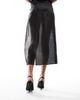 Public Desire Wide Fit Public Desire Floss Wide Fit embellished trim heeled slingback shoes in black satin - 2