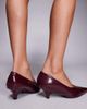 Public Desire Wide Fit Public Desire Lunch Date Wide Fit low heel pumps in burgundy-Red - 2