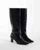 Public Desire Wide Fit Public Desire Wide Fit Boomer heeled knee boots in black faux suede - 2
