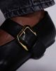 Public Desire Wide Fit Public Desire Wide Fit buckle detail ballet flats in black - 4