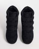 Public Desire Wide Fit Public Desire Wide Fit Carmina wedge sneakers in black suedette - 3