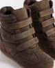 Public Desire Wide Fit Public Desire Wide Fit Carmina wedge sneakers in taupe suedette-Neutral - 4