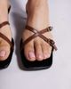 Public Desire Wide Fit Public Desire Wide Fit Cindita slip on kitten heel sandals in black - 4