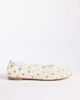Public Desire Wide Fit Public Desire Wide Fit Dainty mesh ballet flats with daisy embroidered-White - 1