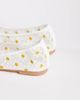 Public Desire Wide Fit Public Desire Wide Fit Dainty mesh ballet flats with daisy embroidered-White - 3