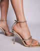 Public Desire Wide Fit Public Desire Wide Fit Decadence embellished heeled sandals in gold - 1