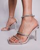 Public Desire Wide Fit Public Desire Wide Fit Decadence embellished heeled sandals in silver - 2