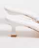 Public Desire Wide Fit Public Desire Wide Fit Everlast toe thong kitten heel sandals in white - 3