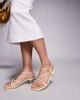 Public Desire Wide Fit Public Desire Wide Fit Glint strappy barely there sandals in yellow - 1