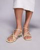 Public Desire Wide Fit Public Desire Wide Fit Glint strappy barely there sandals in yellow - 3