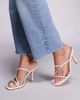 Public Desire Wide Fit Public Desire Wide Fit Jamie strappy mid heel mule sandals in white - 2