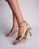 Public Desire Wide Fit Public Desire Wide Fit Juliette strappy heeled sandals in gold - 1