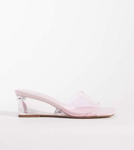 Public Desire Wide Fit Public Desire Wide Fit Juno wedge sandals in pink