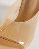 Public Desire Wide Fit Public Desire Wide Fit Kyoto transparent heeled mules in neutral - 4