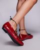 Public Desire Wide Fit Public Desire Wide Fit lace up shoes in cherry red - 2