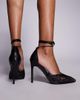 Public Desire Wide Fit Public Desire Wide Fit Laced Up lace heeled shoes in black - 4