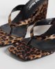Public Desire Wide Fit Public Desire Wide Fit Luisa wedge sandals in leopard print-Multi - 3