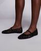Public Desire Wide Fit Public Desire Wide Fit Lullaby polka dot ballet flats in black mesh - 4