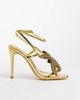 Public Desire Wide Fit Public Desire Wide Fit Lumi heeled sandals with embellished starfish in gold - 1
