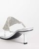 Public Desire Wide Fit Public Desire Wide Fit Mima kitten heel sandals with embellishment in silver - 3
