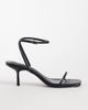 Public Desire Wide Fit Public Desire Wide Fit Natalya barely there heeled sandals in black croc - 1