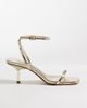 Public Desire Wide Fit Public Desire Wide Fit Natalya barely there mid heels in gold - 1