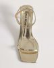 Public Desire Wide Fit Public Desire Wide Fit Natalya barely there mid heels in gold - 2