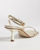 Public Desire Wide Fit Public Desire Wide Fit Natalya barely there mid heels in gold - 4