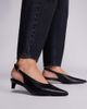 Public Desire Wide Fit Public Desire Wide Fit Saskia slingback kitten heel shoes in black - 1