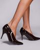 Public Desire Wide Fit Public Desire Wide Fit Sedona pointed toe heeled pumps in brown - 1