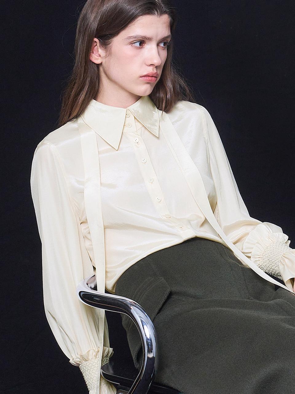 PUBLICKA X AGNETA BLOUSE, WHITE