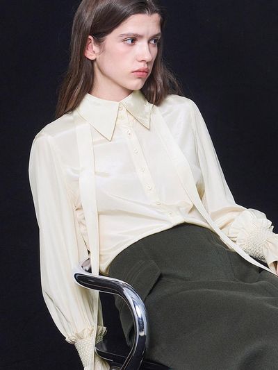 PUBLICKA X AGNETA BLOUSE, WHITE