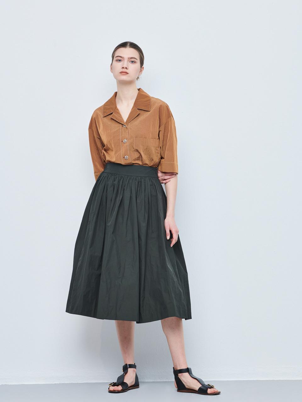 PUBLICKA X Amis Cropped Shirt_2COLOR