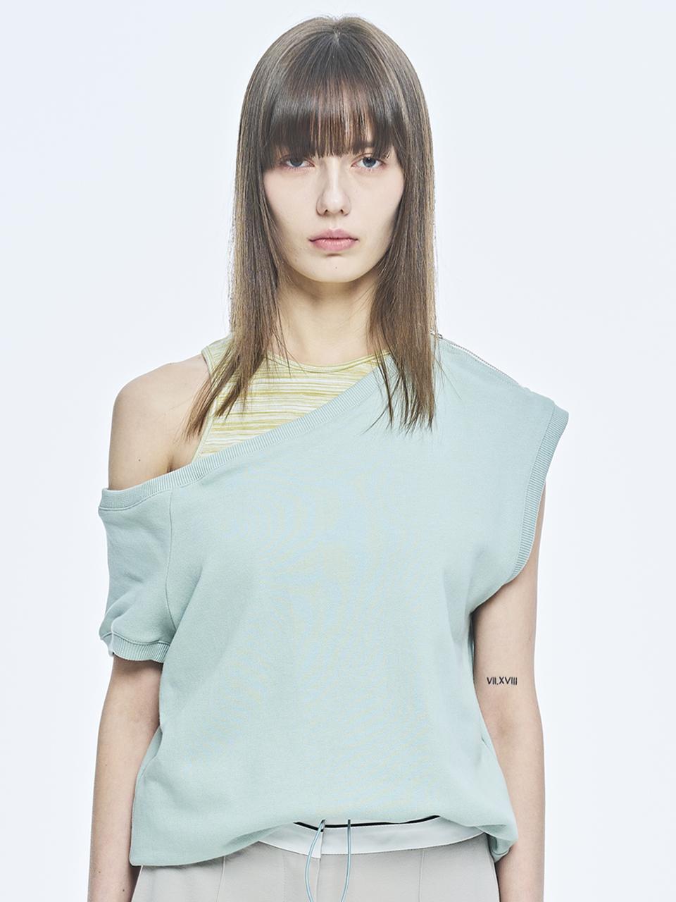 PUBLICKA X BENCE UNBALANCE TOP, Green