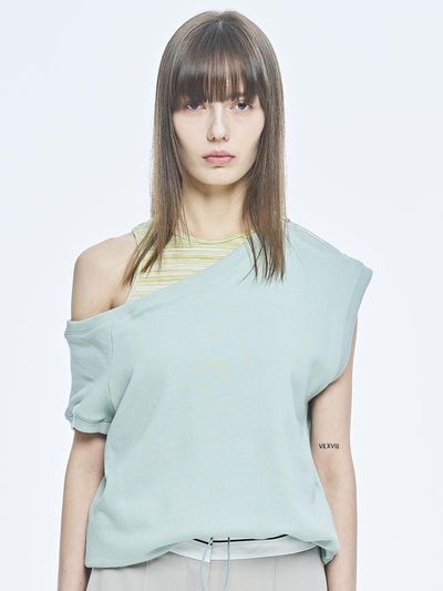 PUBLICKA X BENCE UNBALANCE TOP, Green
