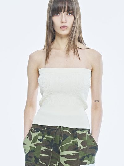 PUBLICKA X BETTINA KNIT TOP,Beige