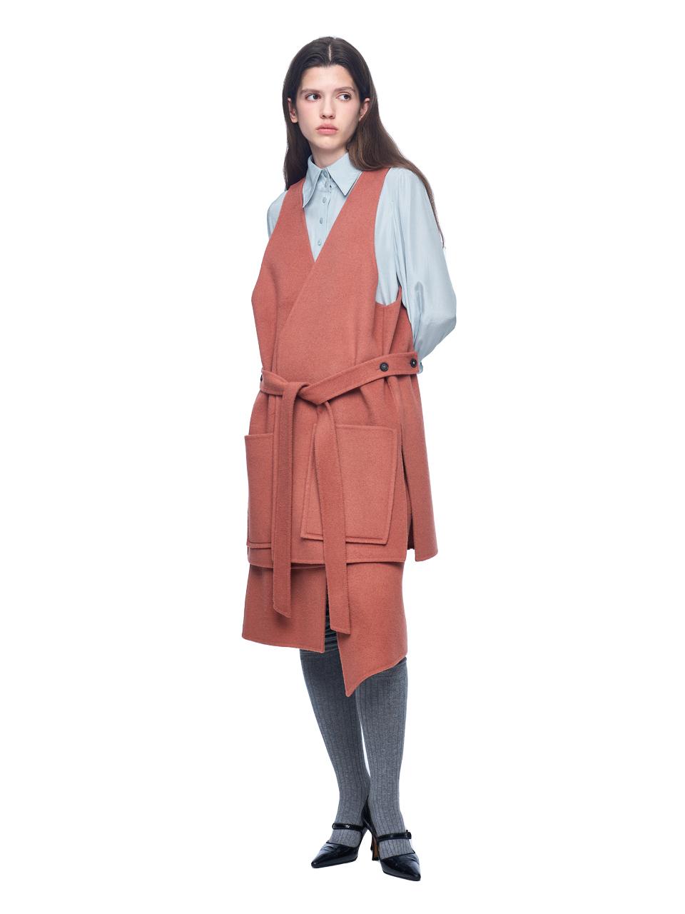 PUBLICKA X BJORN VEST, DUSTY DARK ROSE