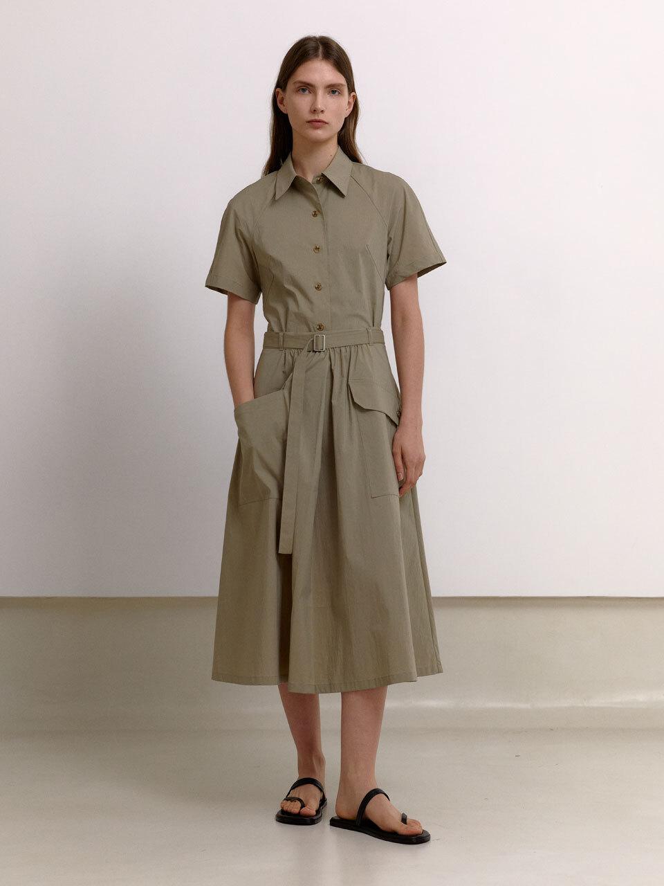 PUBLICKA X DAHLIA MIDI SKIRT, TAUPE