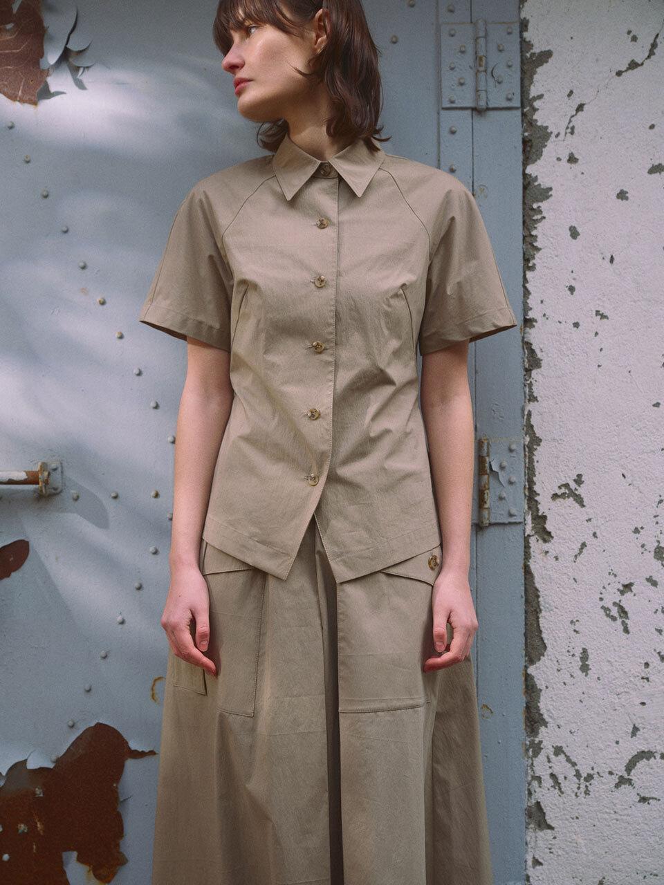 PUBLICKA X DAHLIA SHIRT, TAUPE