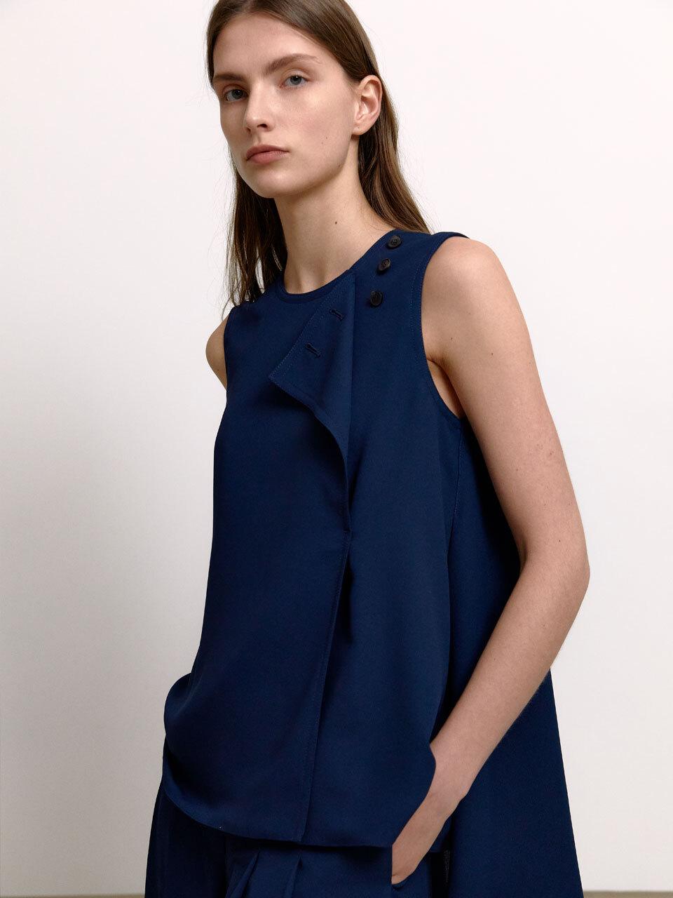 PUBLICKA X ELBADI TOP, NAVY