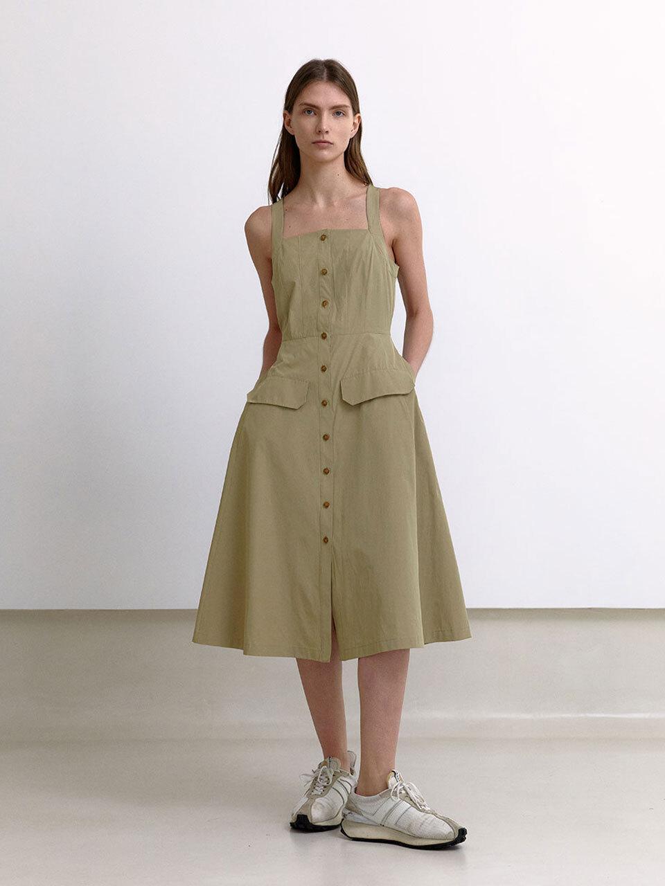 PUBLICKA X ELFNA DRESS, CAMEL