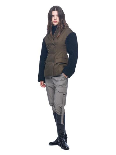 PUBLICKA X GENEVE DOUBLE BREASTED JACKET, KHAKI