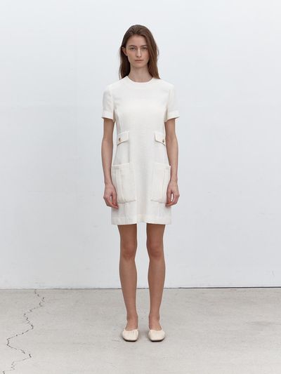 PUBLICKA X INES MINI DRESS [IVORY]